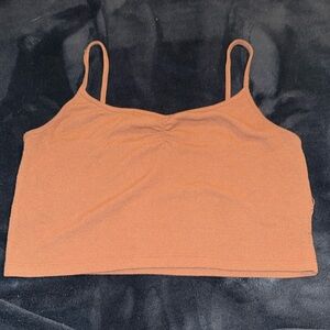 Doesn’t fit me anymore
small hole in stitching in left side 
Size small fits big